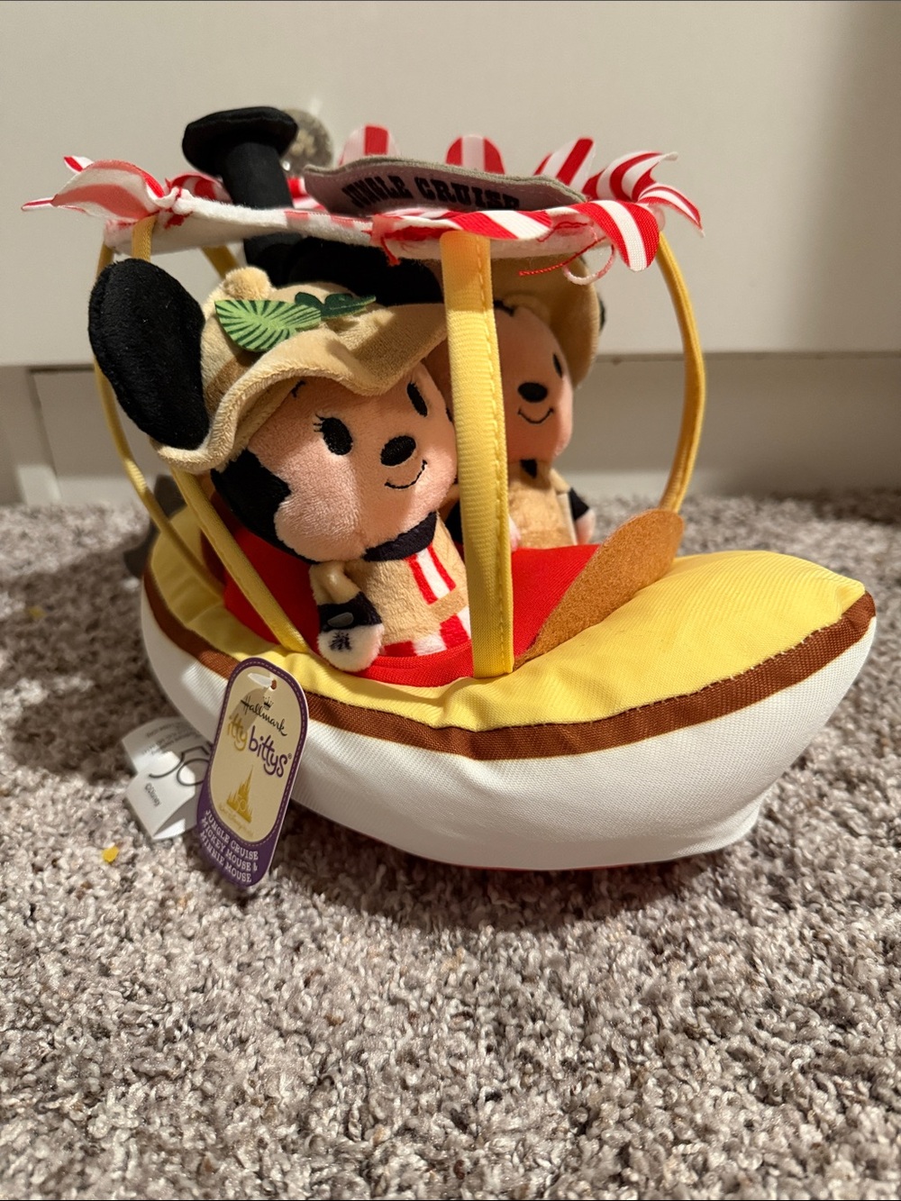 Hallmark itty-bitty Jungle Cruise, Mickey Mouse and Minnie mouse
